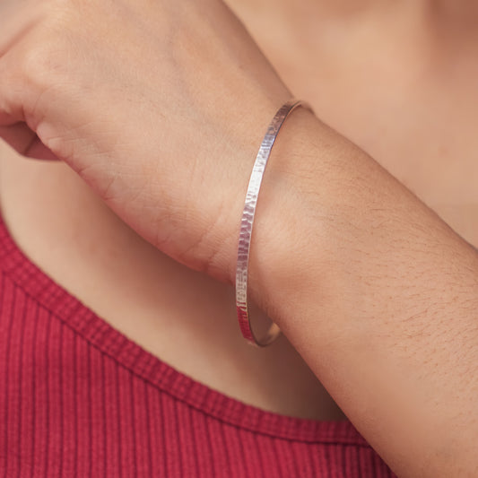 Hammered Whisper Bangle