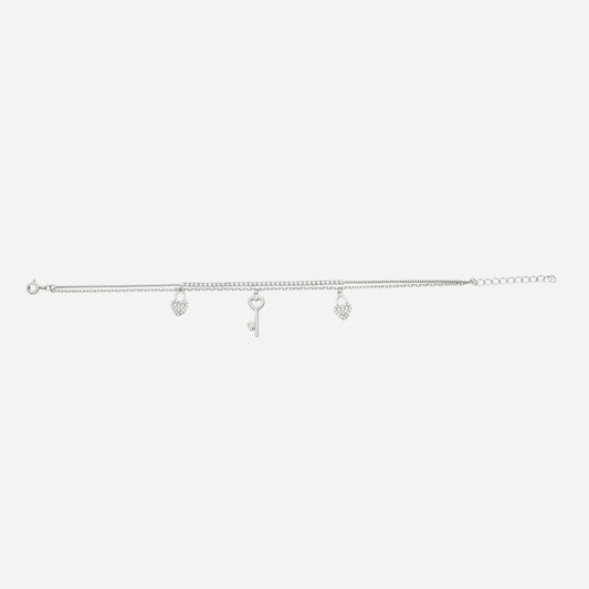 Lock and Key Charm Bracelet