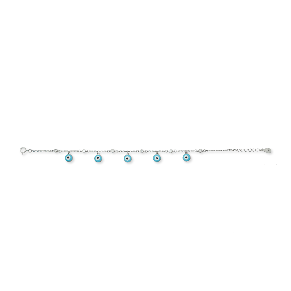Silver Evil Eye Bracelet