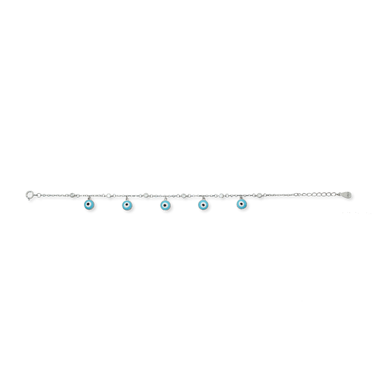 Silver Evil Eye Bracelet
