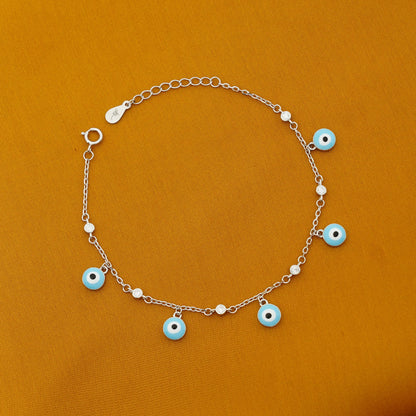 Silver Evil Eye Bracelet