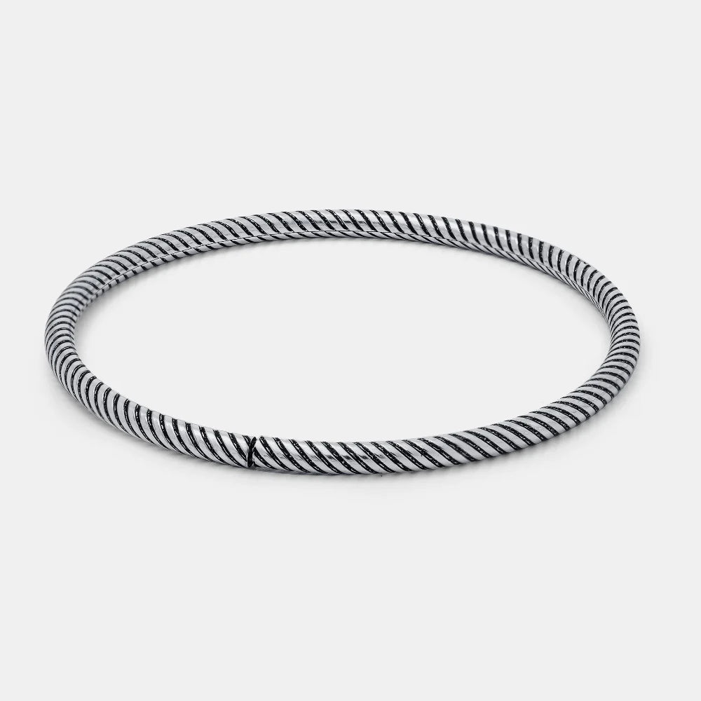 Classic Openable Silver Bangle | 925 Sterling Elegance – Silverworld