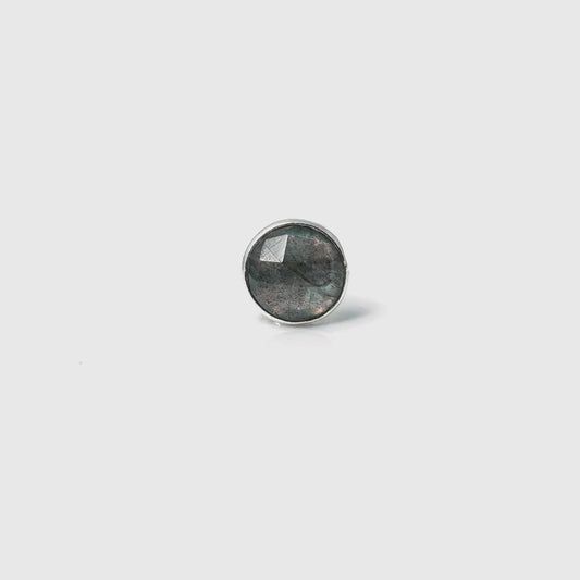 Labradorite Stud Earring