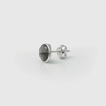 Labradorite Stud Earring