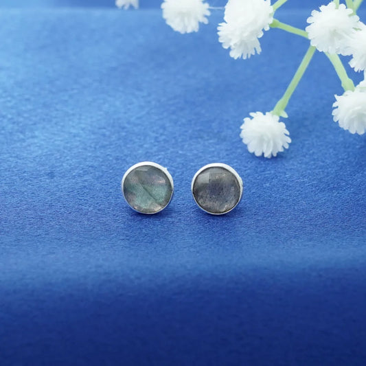 Labradorite Stud Earring