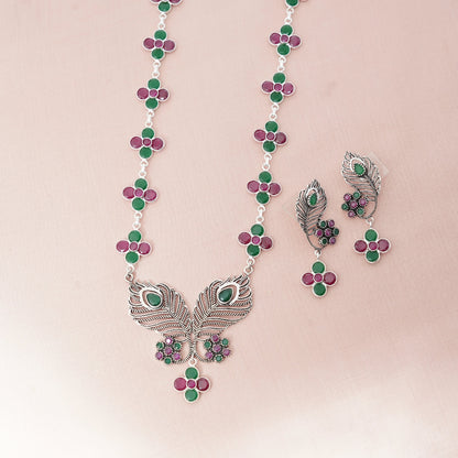 Jewelry set with necklace and earrings