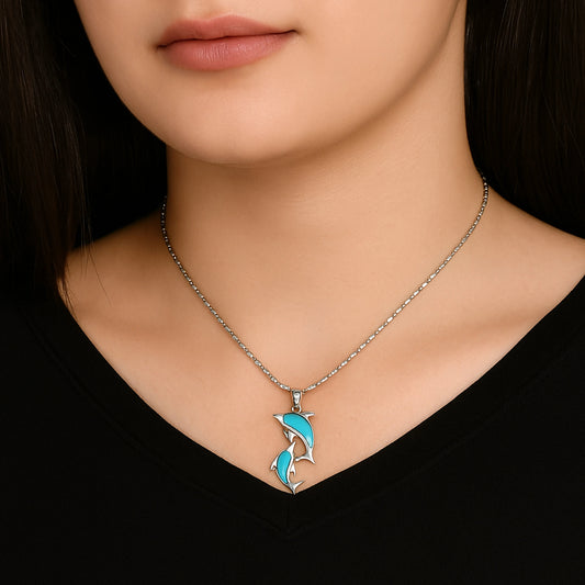 925 Silver Dolphin Pendant
