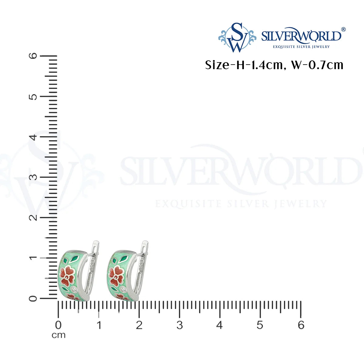 Floral Enamel Earrings