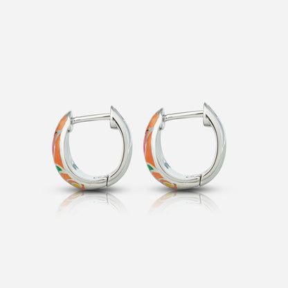 Orange Hoop Earrings