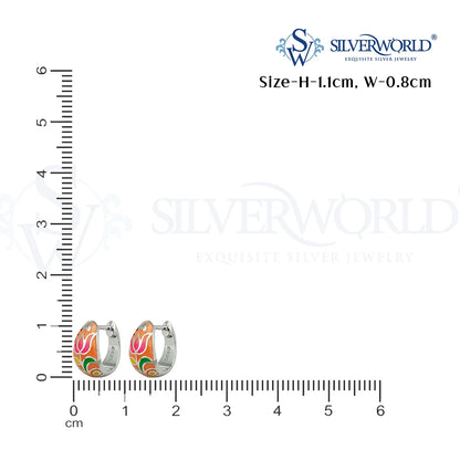 Orange Hoop Earrings