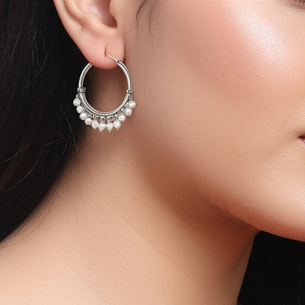 Pearl Jhumka Earrings