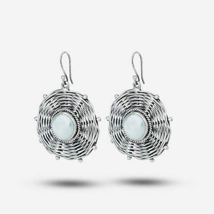 Silver Pearl Earrings