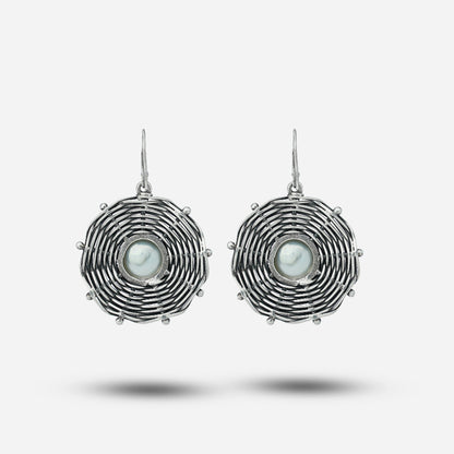 Silver Pearl Earrings