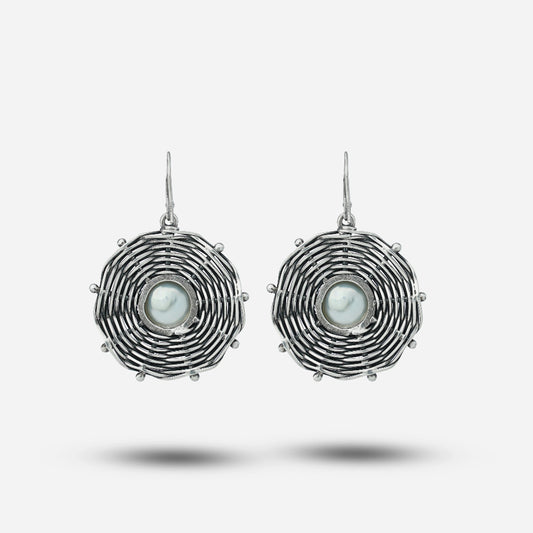 Silver Pearl Earrings