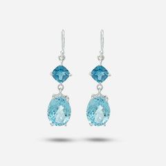 Blue Topaz Earrings