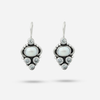 Silver Zirconia Earrings
