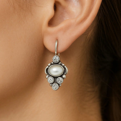 Silver Zirconia Earrings