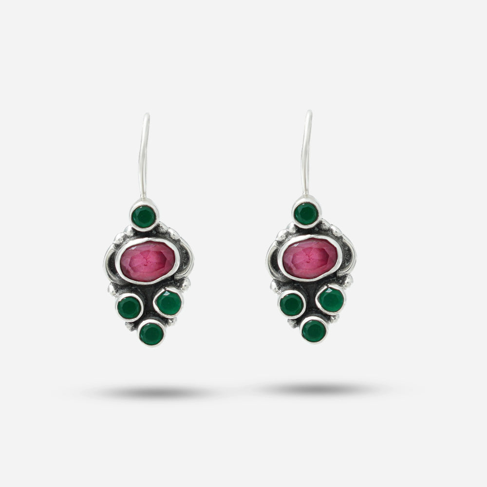 Pink Enamel Earrings