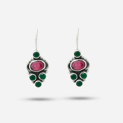 Pink Enamel Earrings