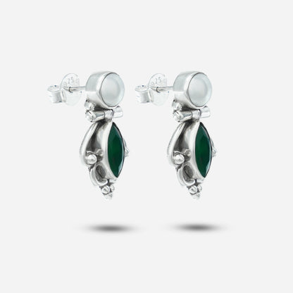 Green Stone Earrings
