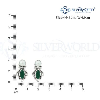 Green Stone Earrings