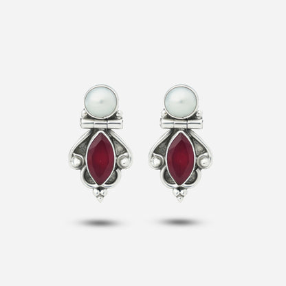 Ruby Red Earrings