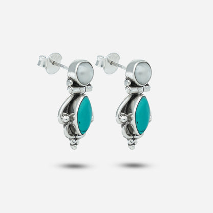 Silver Turquoise Earrings