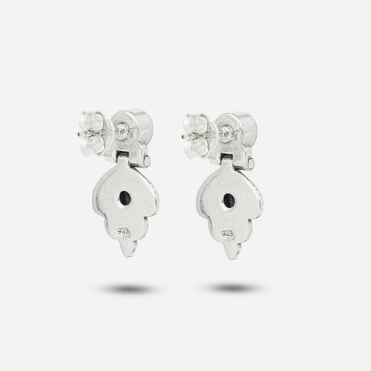 Silver Pearl Earrings