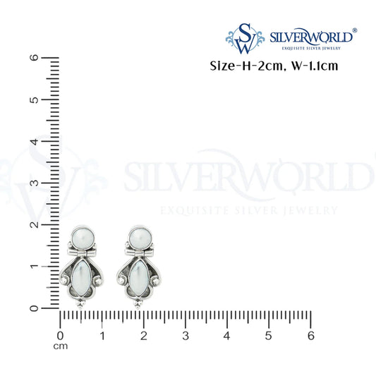 Silver Pearl Earrings
