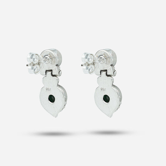 Green Pearl Earrings