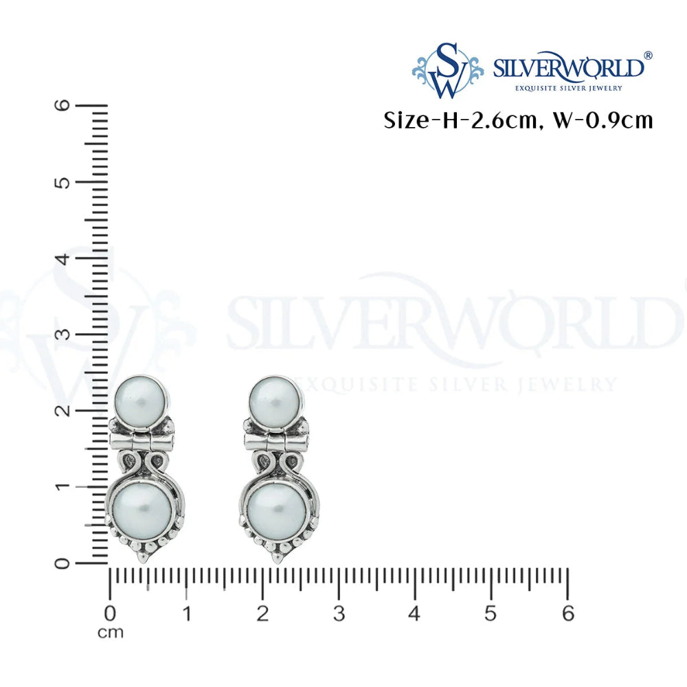 Oxidized Silver Earrings