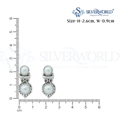 Oxidized Silver Earrings