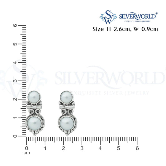 Oxidized Silver Earrings