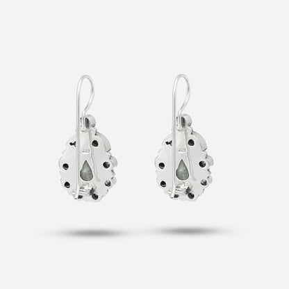 Silver Zirconia Drop Earrings