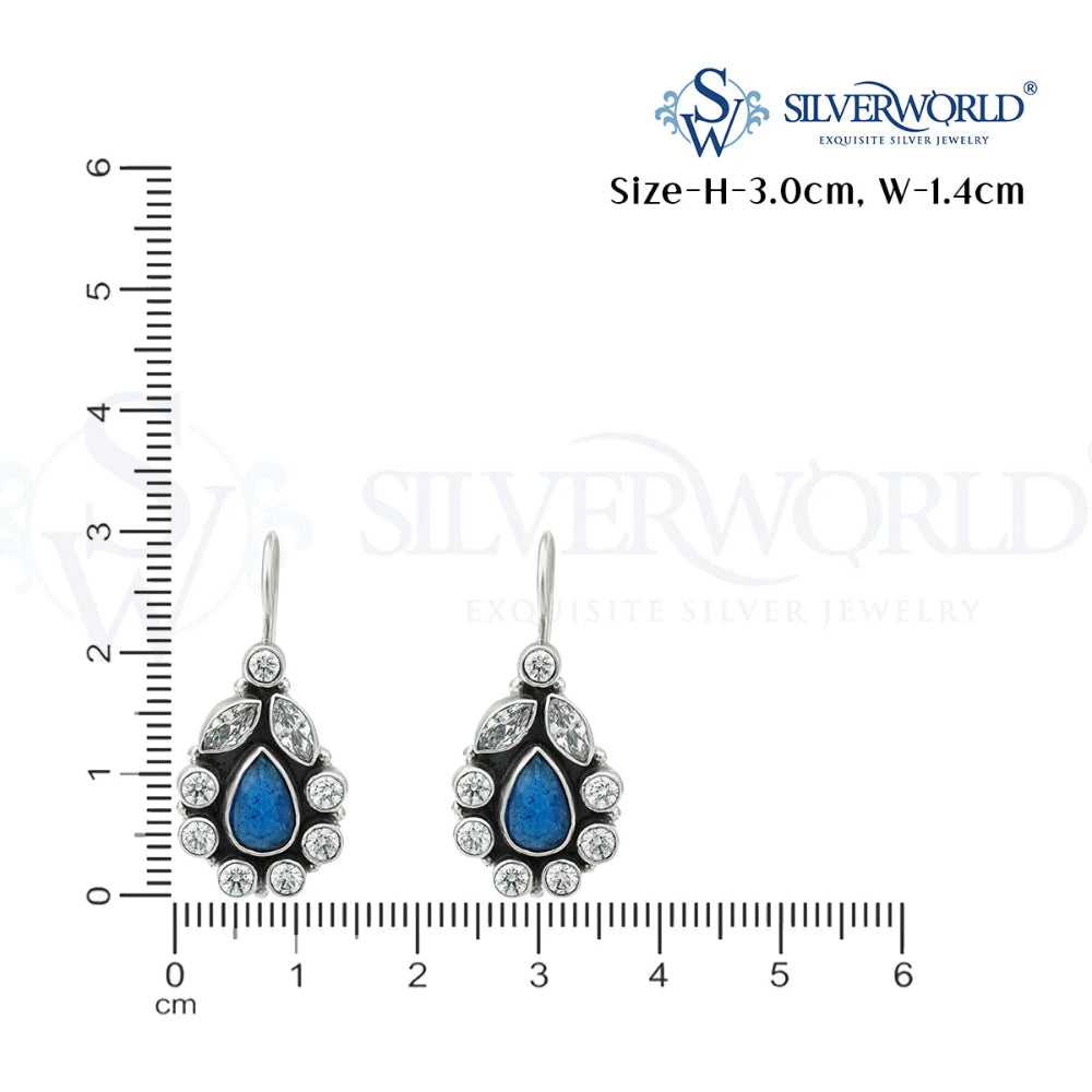 Silver Teardrop Earrings