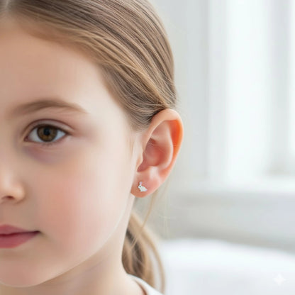 Silver Rabbit Studs
