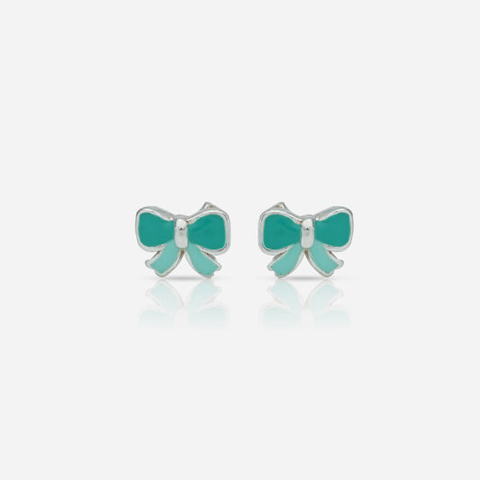 Bow Silver Earrings
