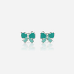 Bow Silver Earrings