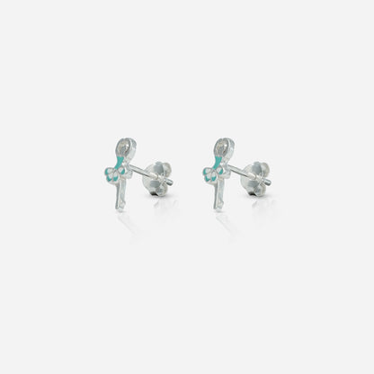 Ballerina Silver Studs