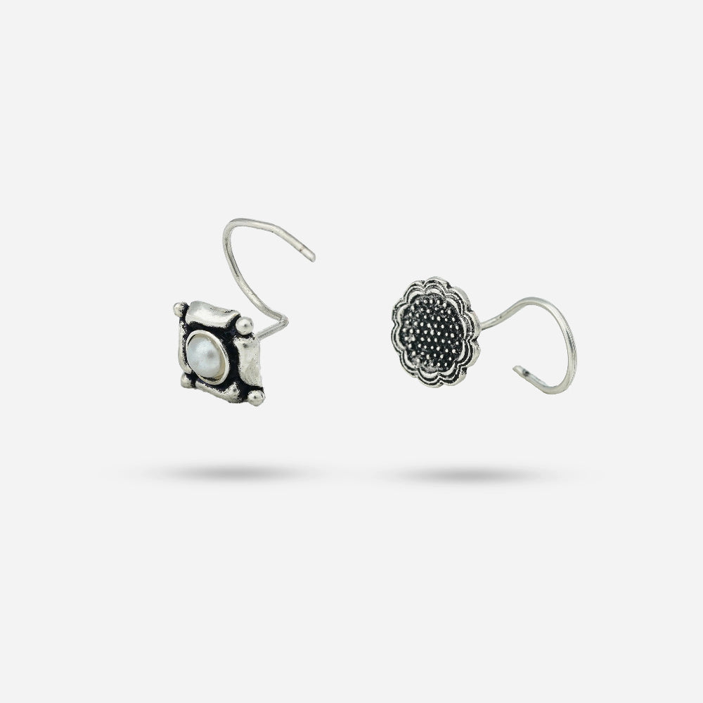 Silver nose pin  by Silver World - best silver shops in Delhi