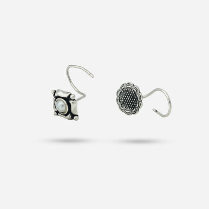 Silver nose pin  by Silver World - best silver shops in Delhi