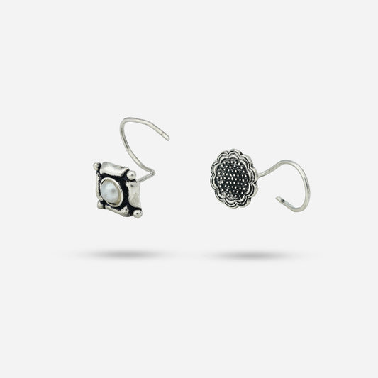 Silver nose pin  by Silver World - best silver shops in Delhi