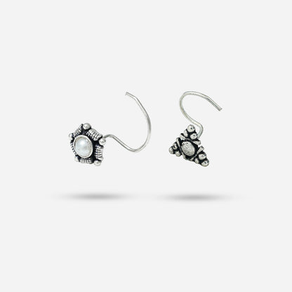 Pair of silver nose pin by silver world - best silver shops in Delhi