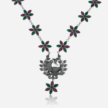 floral necklace set