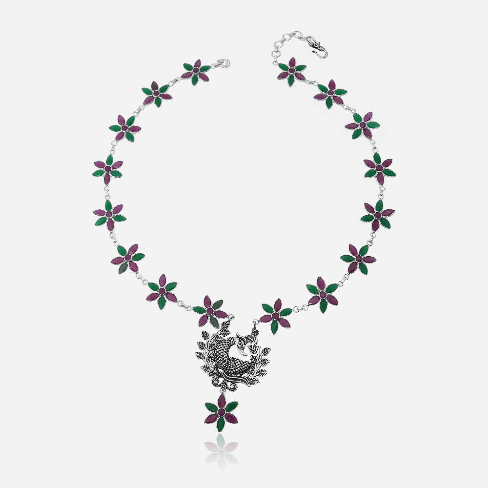 floral necklace set