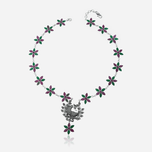 floral necklace set