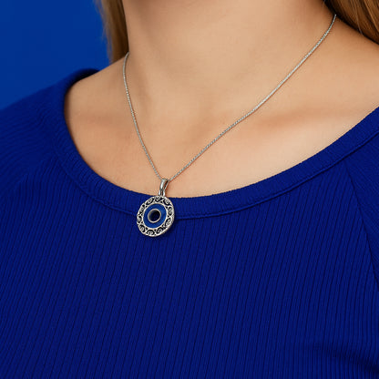 Azure Filigree Pendant