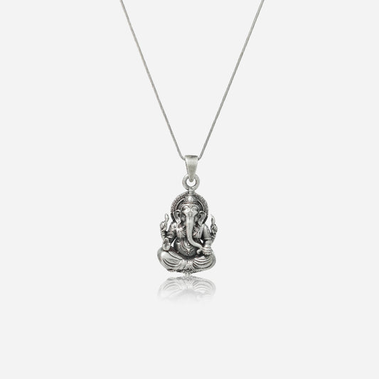 Ganesha Silver Pendant