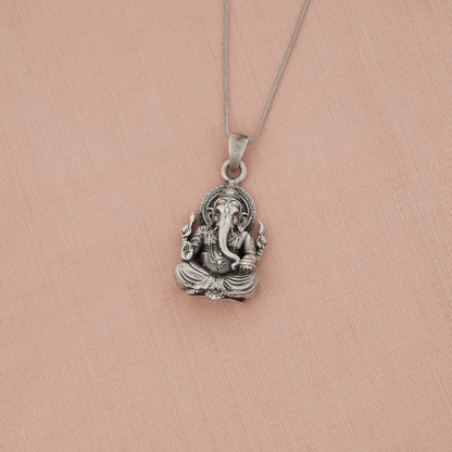 Ganesha Silver Pendant