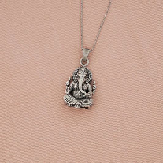 Ganesha Silver Pendant
